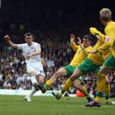 Jonny Howson fires home an equaliser against Bristol Rovers at Elland Road in May 2010. PIC: Varley Picture Agency