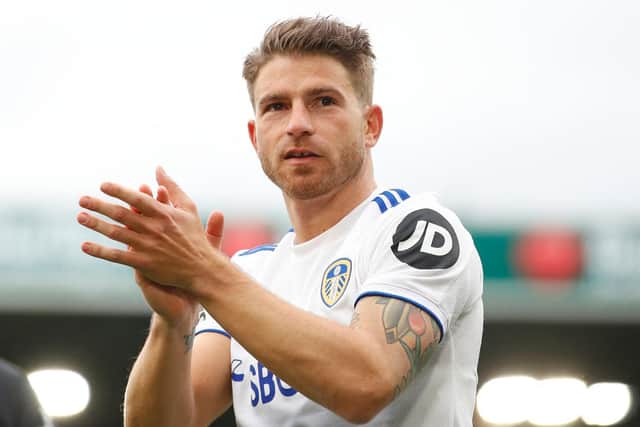 ENCOURAGED: Outgoing Whites warrior Gaetano Berardi is excited about Leeds United's future. Photo by LYNNE CAMERON/POOL/AFP via Getty Images.