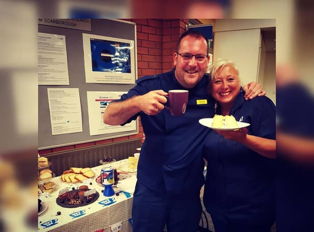 Staff at Scarborough Hospital celebrate the first NHS Big Tea for the NHS’ 70th Birthday in 2018