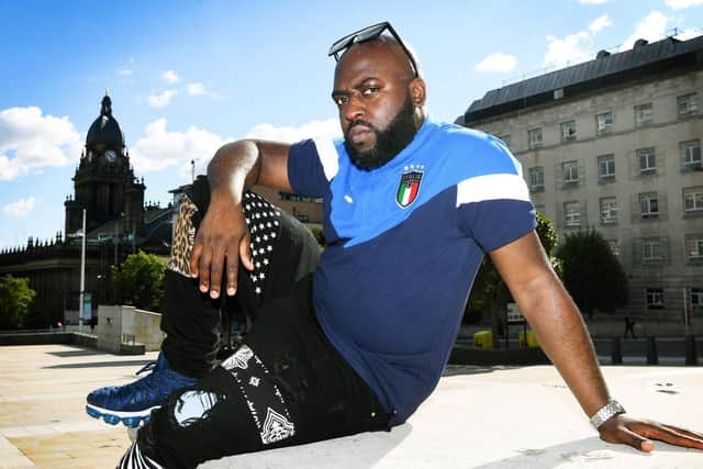 Leeds-based rapper Blackson, 34, switches between Italian and English in his latest album Outsider