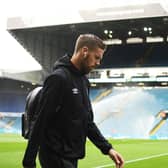ALMOST THERE: Former Leeds United defender Pontus Jansson, pictured on his return to Elland Road with Brentford, is now just one game away from achieving his Premier League dream with the Bees. Photo by George Wood/Getty Images.
