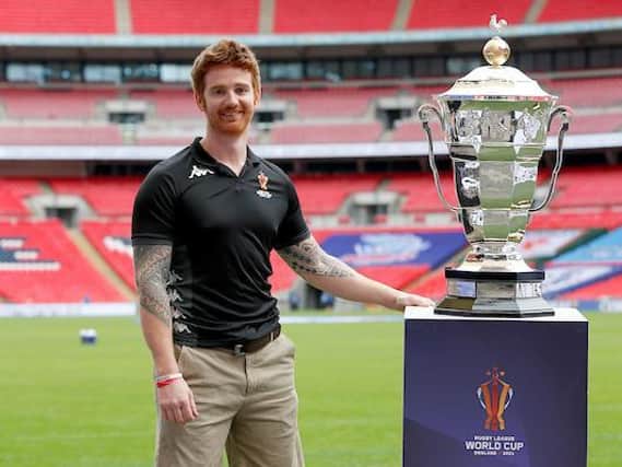 Rhinos' James Simpson is an ambassador for this year's World Cup. Picture by Ed Sykes/SWpix.com.