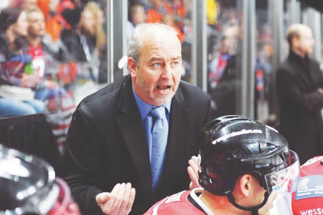 GUIDING LIGHT: Dave Whistle will be head coach to Kieran Brown and Joe Coulter for Leeds Knights during the 2021-22 NIHL National season. Picture courtesy of Richard Murray.