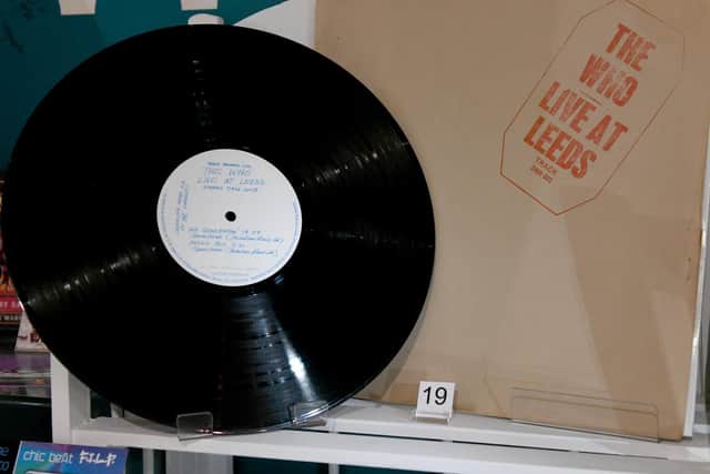 The album on vinyl, 'Live at Leeds', by The Who is one of the exhibits in the Sounds of The City exhibition at the Kirkstall Abbey House Museum.
