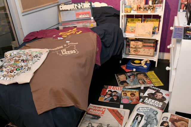 A teenager's bedroom showing pop culture is one of the exhibits in the Sounds of The City exhibition at the Kirkstall Abbey House Museum.