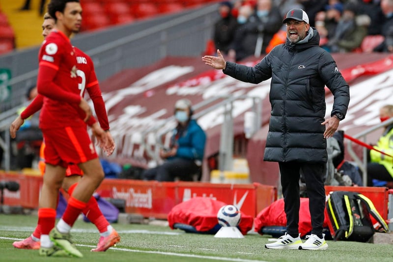 The Reds lost their Premier League crown last season but rallied to seal a Champions League spot by coming third and Jurgen Klopp's side are now second favourites at 11-2. Photo by PHIL NOBLE/POOL/AFP via Getty Images.