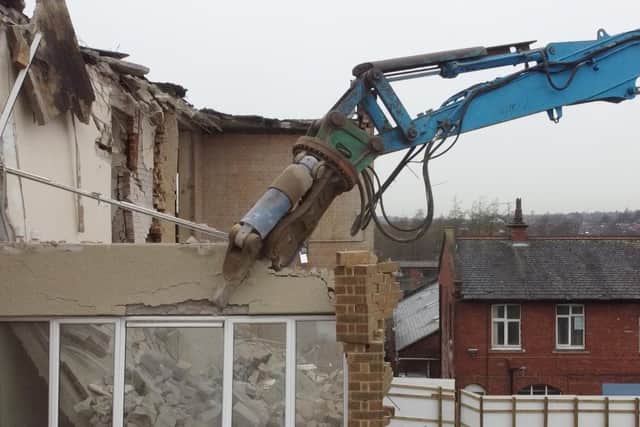 Old buildings on the St James' site are being demolished to make way for a new lab.