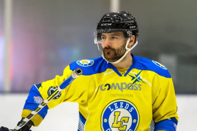 STICKING AROUND: Sam Zajac will remain part of Leeds Knights, this time strictly as a key defenceman for new head coach, Dave Whistle. Picture courtesy of Mark Ferriss.