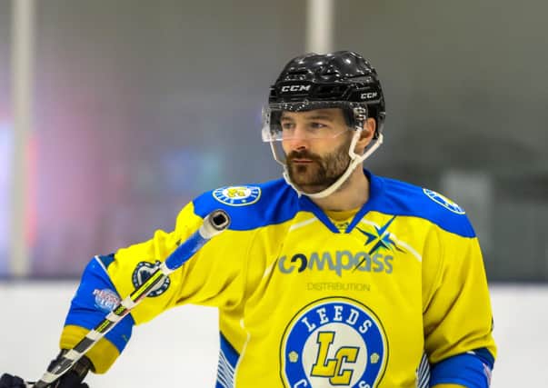 STICKING AROUND: Sam Zajac will remain part of Leeds Knights, this time strictly as a key defenceman for new head coach, Dave Whistle. Picture courtesy of Mark Ferriss.
