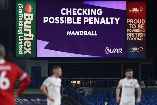 VAR CHECK - Leeds United were hit by a number of controversial and marginal decisions this season in the Premier League, with CEO Angus Kinnear an outspoken critic of the video technology. Pic: Getty