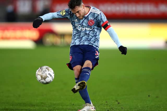 HEAVILY LINKED - Nicolas Tagliafico of Ajax has been consistently linked with a move to fill the left-back slot at Leeds United but a source close to the player insists no talks with the Whites have taken place. Pic: Getty