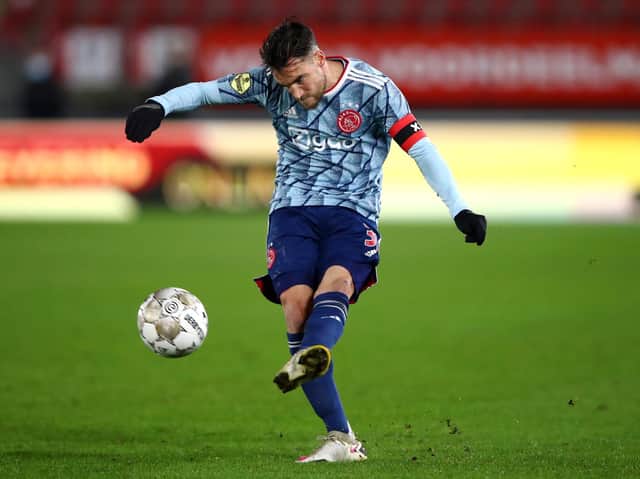 HEAVILY LINKED - Nicolas Tagliafico of Ajax has been consistently linked with a move to fill the left-back slot at Leeds United but a source close to the player insists no talks with the Whites have taken place. Pic: Getty
