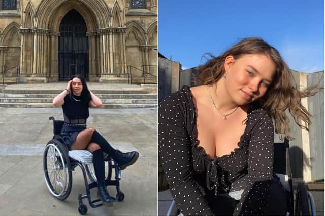 Rylie Passey, 19, suffers with suspected Hypermobile Ehlers-Danlos syndrome, a rare genetic condition that affects the collagen in her body.