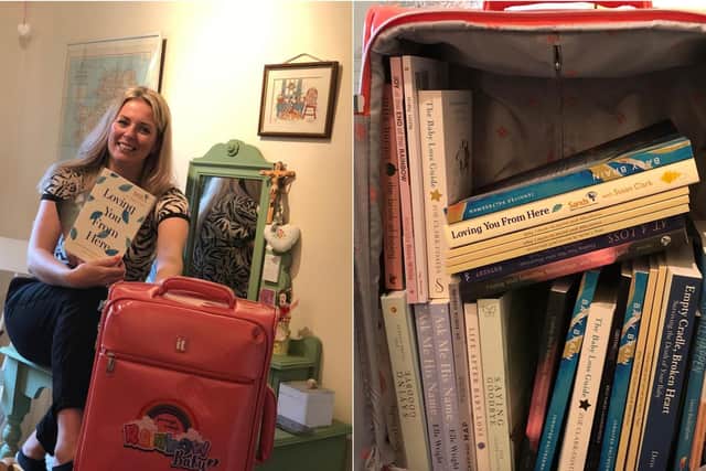 Jennifer Palfreeman, 40, runs charity Rainbow Baby which provides rainbow vests and care packages to hospitals across Leeds for women.