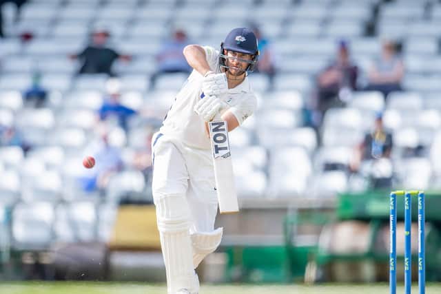 IN CONTROL: Yorkshire's Dawid Malan hits out against Sussex. Picture by Allan McKenzie/SWpix.com