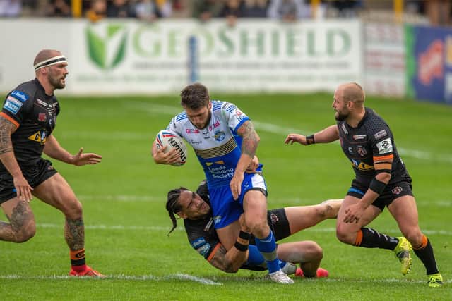 DEFEAT: Castleford Tigers lost 60-6 to rivals Leeds Rhinos last week. Picture: Bruce Rollinson.