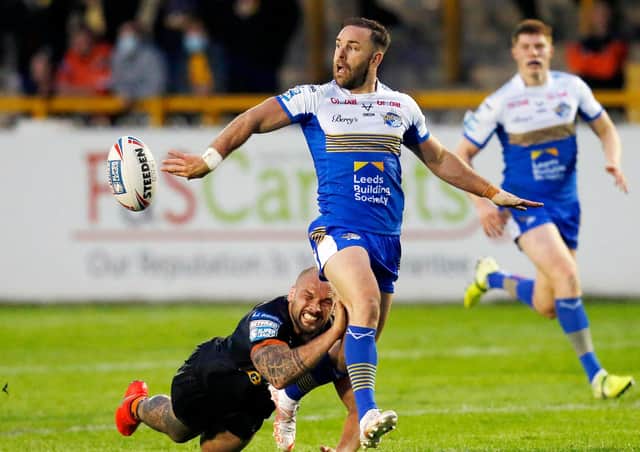 Leeds Rhinos' Luke Gale is in contention to play for England at this autumn's World Cup. Picture: Ed Sykes/SWpix.com.