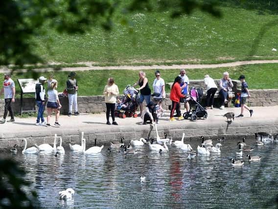 Leeds residents have been enjoying the sunshine at Roundhay Park