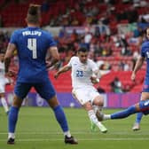 UNITED FOR ENGLAND: Whites midfielder Kalvin Phillips, left, and former Leeds loanee team-mate Ben White, right, both started for the Three Lions in Sunday's friendly against Romania at the Riverside. Photo by Nick Potts - Pool/Getty Images.