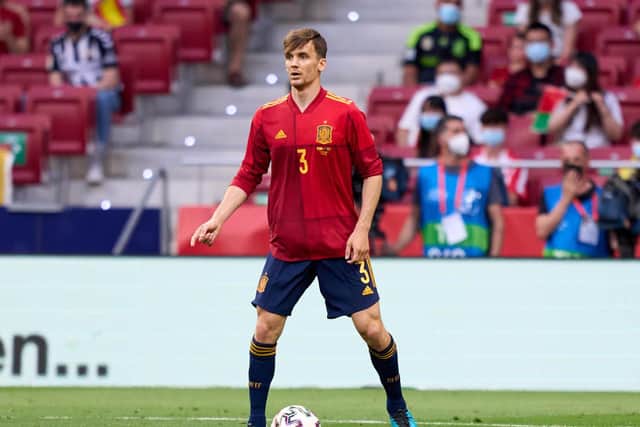 Leeds United defender Diego Llorente in action for Spain. Pic: Getty