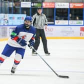 Jordan Griffin, pictured in action for GB Under-18s in Hungary in 2019. Picture courtesy of Andy Bourke/Podium Prints.
