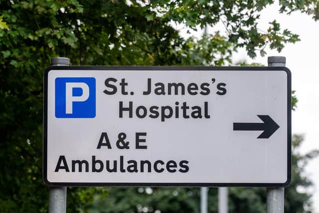 Leeds Teaching Hospitals NHS Trust says its A&E departments at Leeds General Infirmary and St James' Hospital are experiencing very high demand. Picture: James Hardisty
