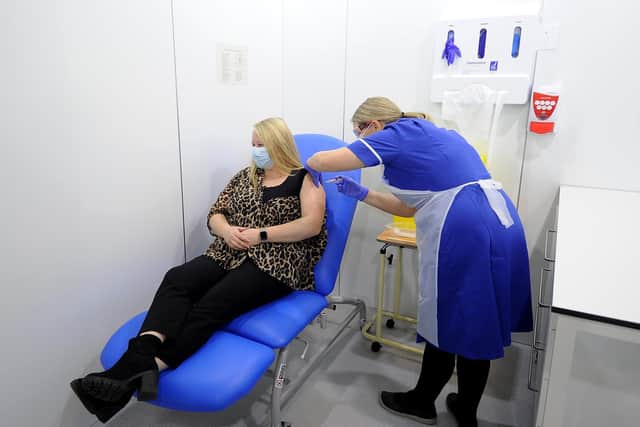 The Elland Road vaccination centre in Leeds. Picture: Simon Hulme