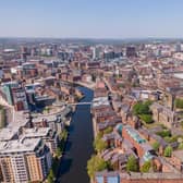 Pictured, Leeds City Centre in Yorkshire with Leeds Minster and River Aire. Leeds Libraries has teamed up with British Libraries to help small businesses transform, future-proof and grow in Leeds, Bradford, Calderdale, Kirklees and Wakefield. Photo credit: stock.adobe.com