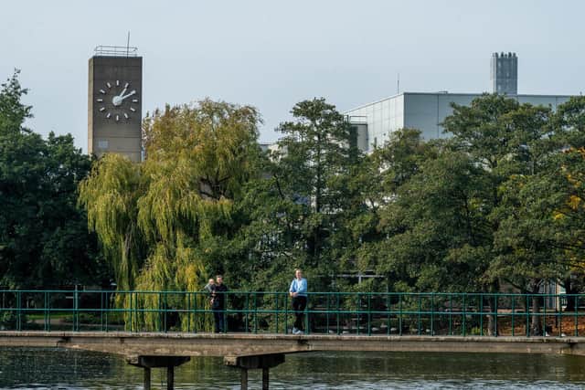 Pictured, the University of York campus. The institute came first regionally and 18th nationally, moving up four places in the national league table from last year. Photo credit: JPIMedia