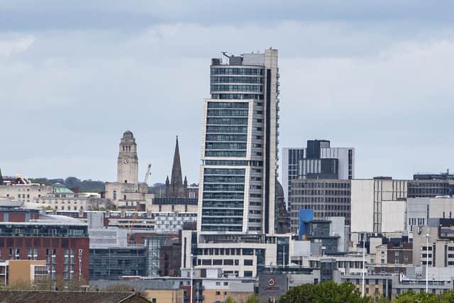 Leeds skyline. In the city 650 workers across the local council are now trained to spot the signs of damaging conflict between parents and get them the support they need – benefiting thousands of local families. Photo credit: JPIMedia