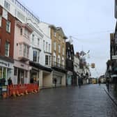 High streets were deserted during the height of Britain's lockdown. A spokesman said the Government understood how difficult the pandemic has been for small businesses