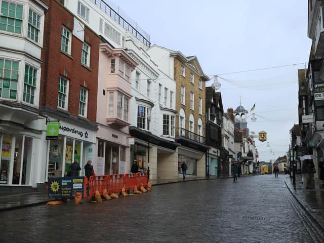 High streets were deserted during the height of Britain's lockdown. A spokesman said the Government understood how difficult the pandemic has been for small businesses