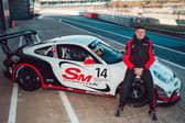 Wetherby's Josh Caygill with his Redline Racing Porsche. Picture: Dan Kathie.