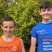 Preston Meloy, 12 and Ben Pearce, 14, are running a half marathon for the Motor Neurone Disease Association after being inspired by Rob Burrow's BBC documentary.
