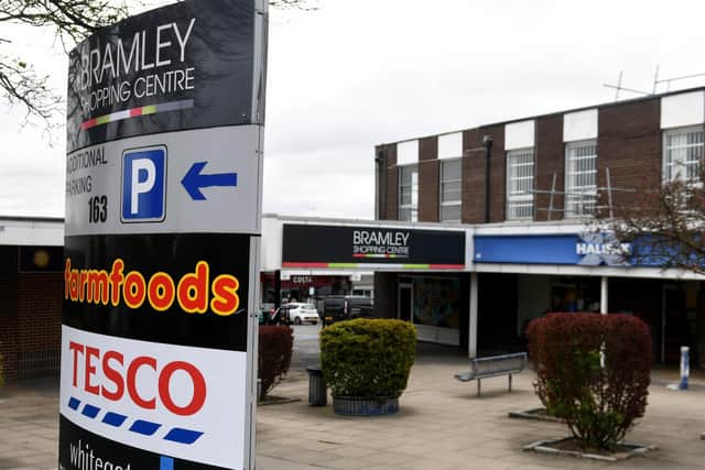 Public benches have been removed from the Bramley Shopping Centre this week.