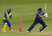 LEADING THE CHARGE: Yorkshire’s Jonny Bairstow vuts behind square on his way to 67, but it wasn’t enough to see the visitors home at Durham. Picture: Stu Forster/Getty Images