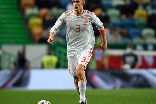 Leeds United defender Diego Llorente in action for Spain. Pic: Getty