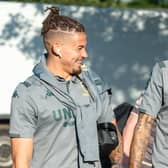 INSTANT CONNECTION: Between Kalvin Phillips, left, and Ben White, from the very first day of White's loan spell at Leeds United from Brighton. Picture by Bruce Rollinson.
