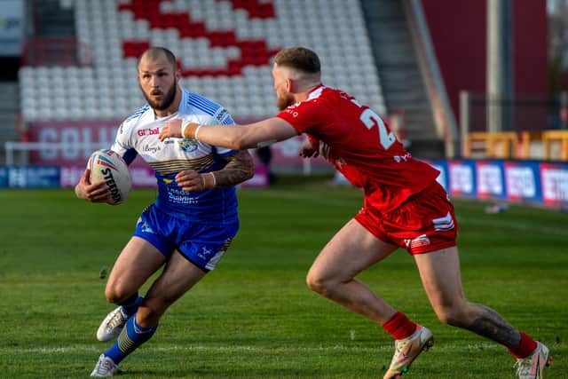 WILL HE STAY OR WILL HE GO? Leeds Rhinos' Luke Briscoe, left. Picture: Bruce Rollinson