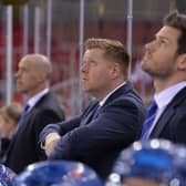 INTERESTED: Pete Russell, pictured on the GB bench with asistants Corey Neilson and Adam Keeffe. Picture: Dean Woolley.