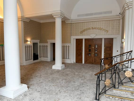 The Upper Foyer near the Queens Ballroom at the Queens Hotel in Leeds