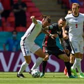 Kalvin Phillips and Harry Kane in action for England against Croatia. Pic: Getty