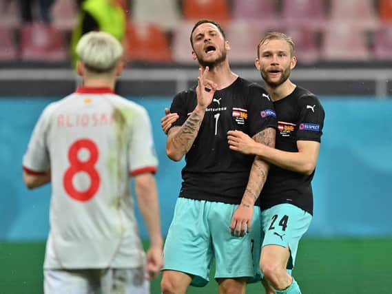 INVESTIGATION OPEN - UEFA have confirmed they are looking into Marko Arnautovic's outburst aimed at Leeds United man Gjanni Alioski in Austria's win over North Macedonia. Pic: Getty
