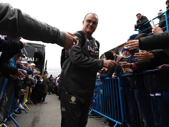 BIELSA DAY - Three years ago today Leeds United appointed Marcelo Bielsa as their head coach, starting a love affair between the Argentine and the club's fans. Pic: Getty