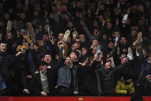 FIRST GAME - Leeds United travel to Old Trafford to face Manchester United on the opening day of the new season and the Premier League hope to have away fans back in stadia. Pic: Getty