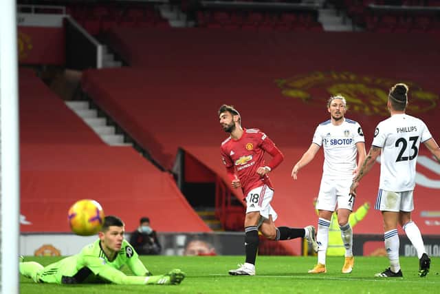 EARLY CHANCE: For Leeds United to show their true colours at arch rivals Manchester United on the back of December's 6-2 defeat at Old Trafford in December, above. Photo by Michael Regan/Getty Images.