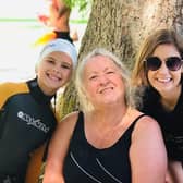 Pictured, left to right: Isla, with her grandmother Jan Van Loo.  and mother Indea Beck. The adventurous trio completed the Great North swim recently for the mental health charity MIND. Photo credit: Submitted picture