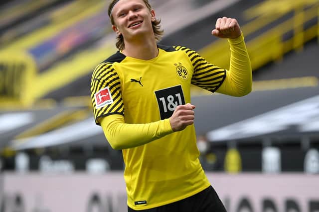Borussia Dortmund star Erling Haaland will always have a connection to Leeds United. Pic: Getty