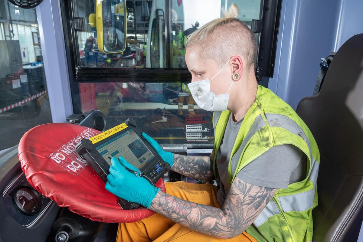 Bus Engineer Background Apprentice Leeds First Bus engineer selected to represent West ...