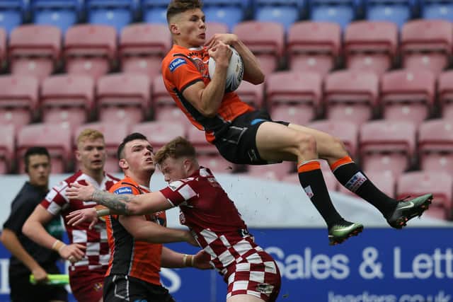 Jake Speeding in action for Castleford Tigers Under 19s (SWPIX)